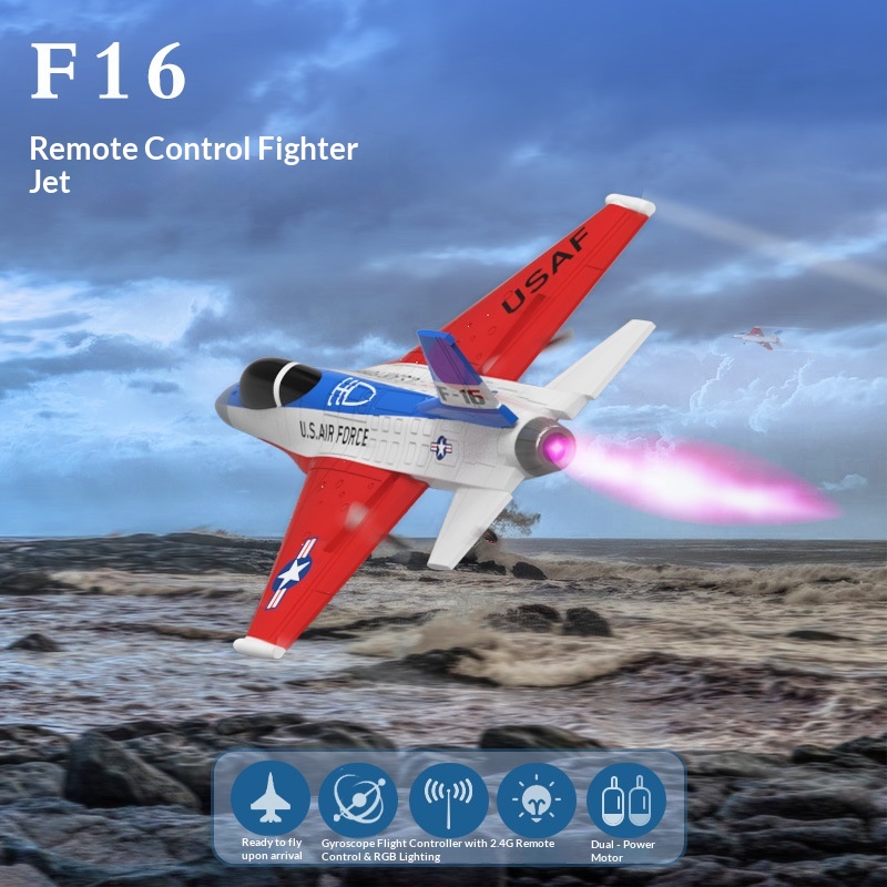 Rc Hobby Plane - VOLANTEXRC F‑16 Jato de Combate RC