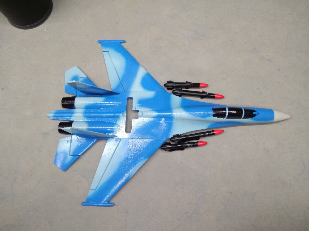 Avião RC EPO Branco SU-27 SU27 - Rc Hobby Plane avaliação e preço