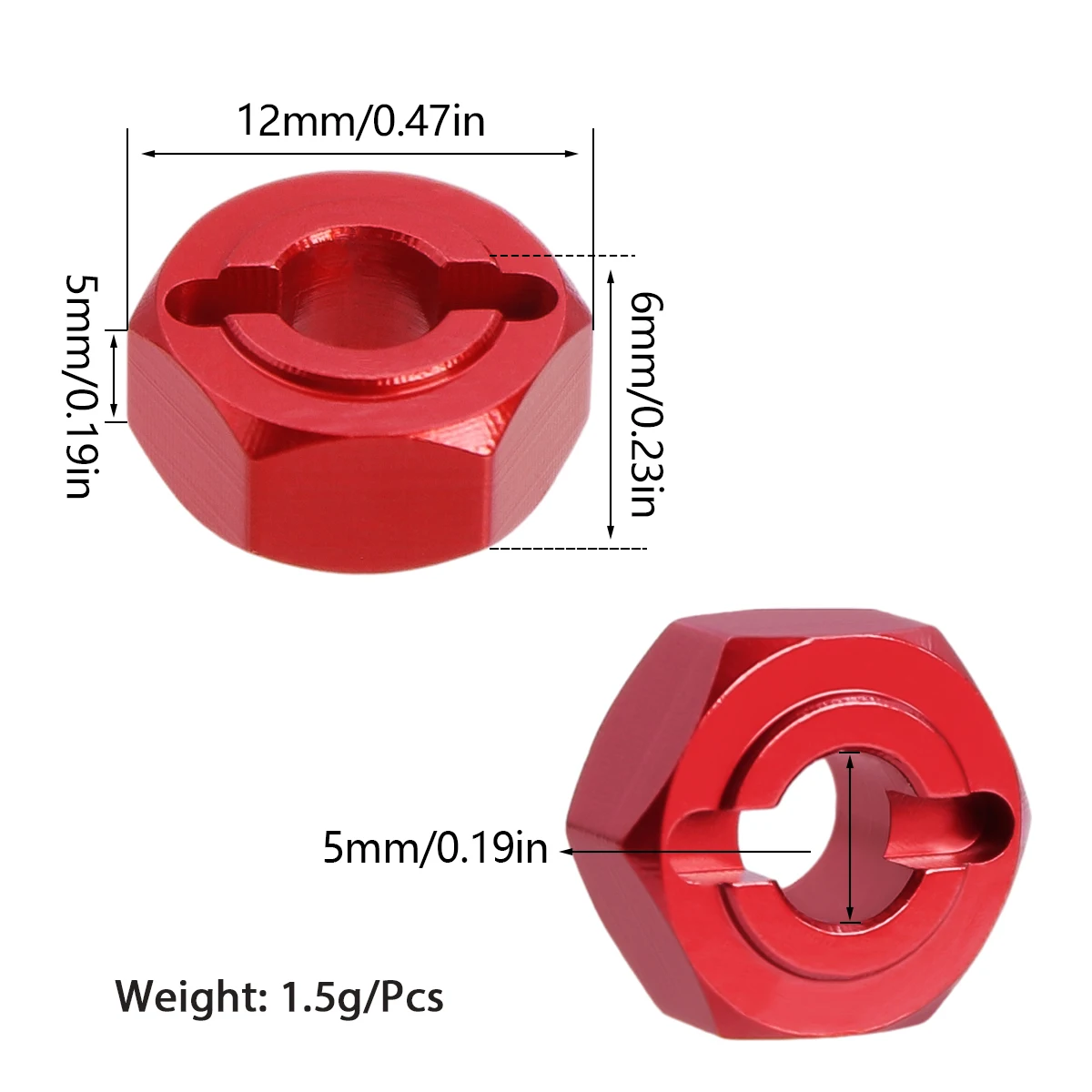 1/14 mjx hyper go 14209 14210  - Wheel Hex Adapter avaliação e preço