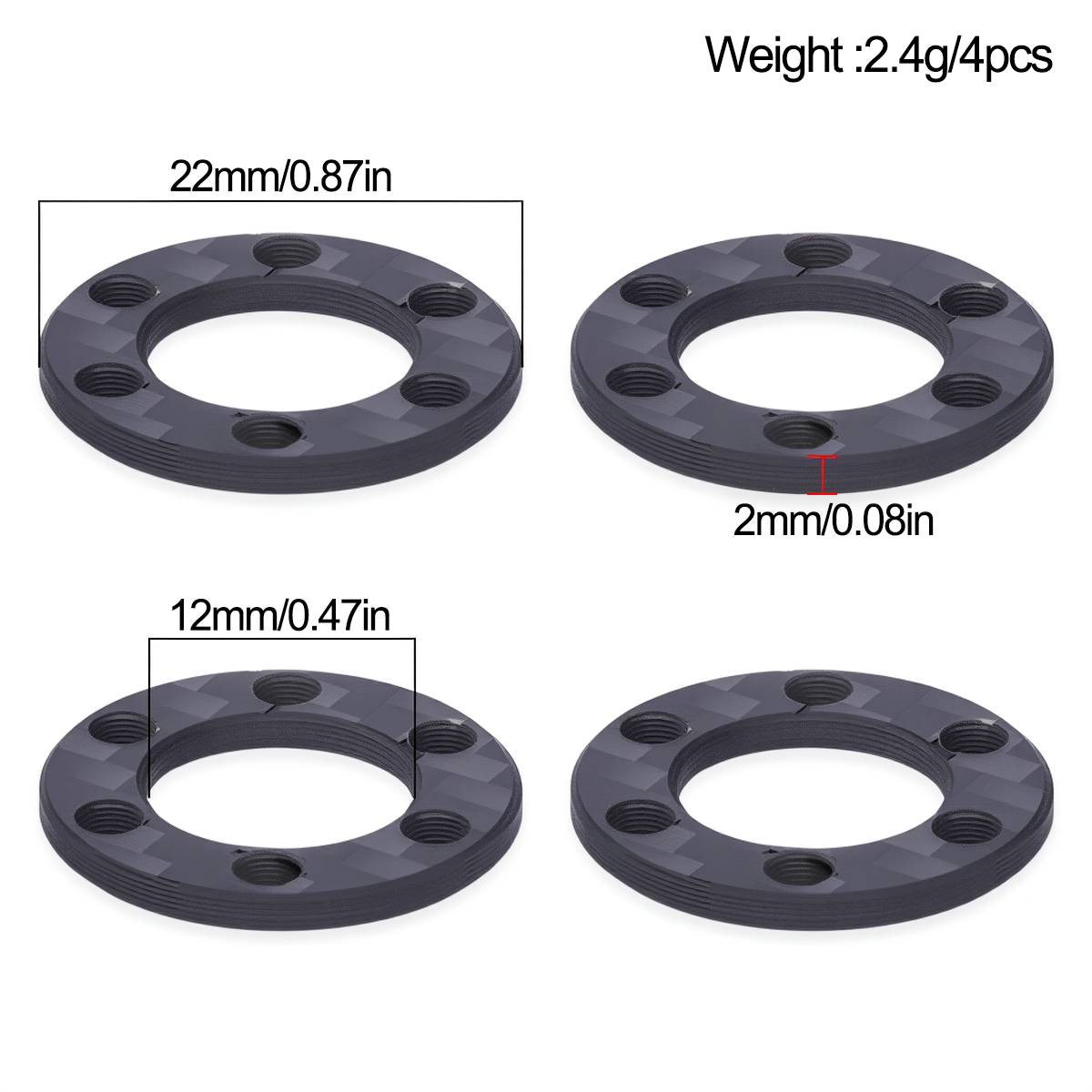 4/8 Peças Adaptador de Extensã - Wheel Hex Adapter avaliação e preço