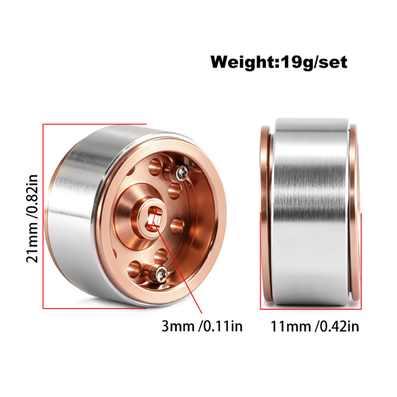 Rodas de latão com offset nega - Wheel Hex Adapter avaliação e preço